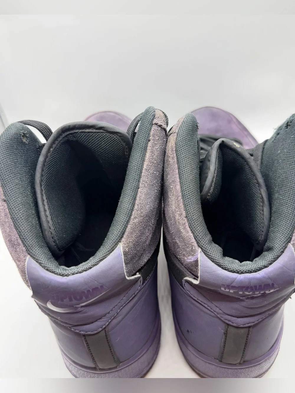Nike Air Force 1 High ‘07 QS Harlem Mens Size 12 Purple Suede Shoes 573967-500